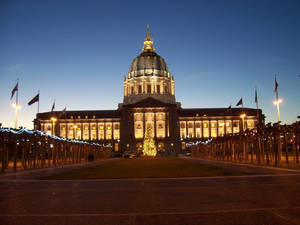 Bright City Hall San Francisco Photography Wallpaper