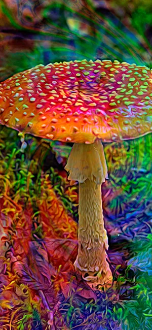 Bright & Colorful Mountain Range Wallpaper