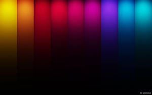 Bright Colorful Vertical Stripes Wallpaper