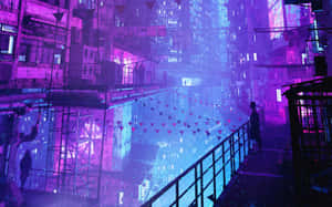 Bright Digital Rainbow Dazzles Wallpaper