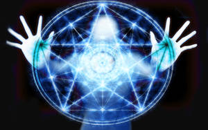 Bright Magic Pentagram Seal Wallpaper