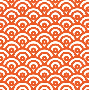 Bright Red And White Pattern Wallpaper