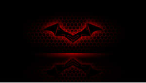 Bright Red Batman Logo In High-definition Wallpaper