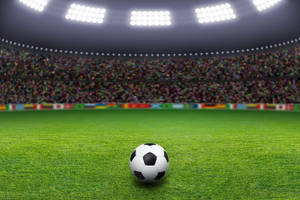 Bright Soccer Stadium Wallpaper