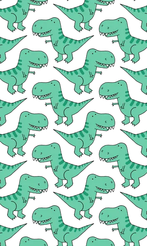 Bring Color To Your Tech With This Cute Dinosaur Iphone Wallpaper Wallpaper