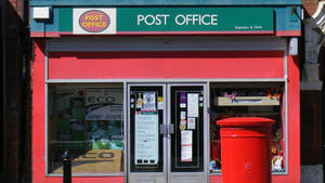 British Red Post Office Wallpaper