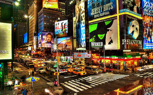 Broadway Street New York Computer Wallpaper