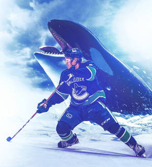 Brock Boeser Vancouver Canucks Orca Whale Wallpaper