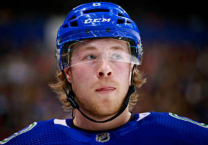 Brock Boeser Vancouver Canucks Vs. Ottawa Senators Wallpaper