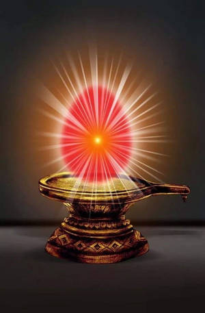 Bronze Red Egg Shiva Lingam Wallpaper