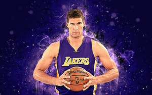 Brook Lopez Digital Portrait Wallpaper