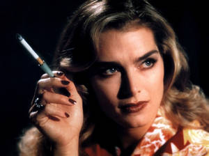 Brooke Shields With Cigarette Wallpaper