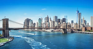 Brooklyn Bridge In New York City Wallpaper