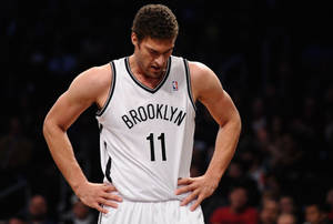 Brooklyn Nets Brook Lopez Focus Photography Wallpaper