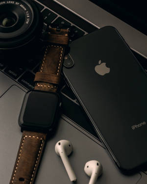 Brown Apple Watch 4k Iphone 11 Wallpaper