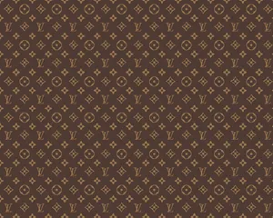 Brown Background Lv Monogram Desktop Wallpaper