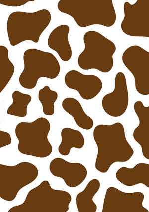 Brown Cow Print Wallpaper