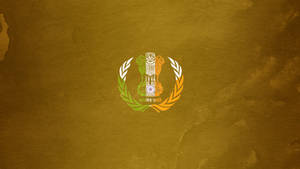 Brown Golden Ips Logo Wallpaper