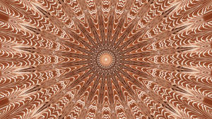 Brown Kaleidoscope Optical Illusion Wallpaper