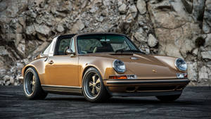 Brown Singer Porsche Wallpaper