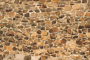 Brown Stone Wall Wallpaper
