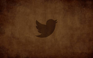 Brown Twitter Logo Wallpaper