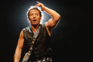 Bruce Springsteen In Wembley Stadium Wallpaper