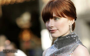 Bryce Dallas Howard In Silver Dress Wallpaper