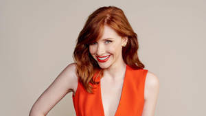 Bryce Dallas Howard Red Aesthetic Dress Wallpaper