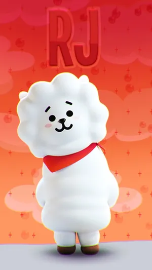 Bt21 Rj In 3d Wallpaper