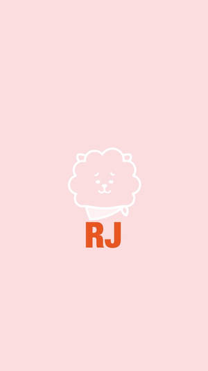 Bt21 Rj In Pink Wallpaper