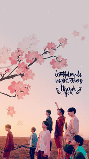 Bts Aesthetic Cherry Blossoms Wallpaper