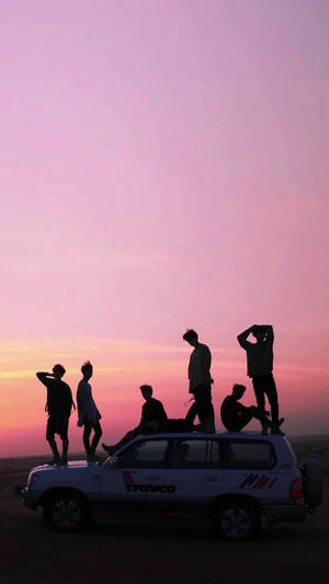 Bts Aesthetic Pink Sky Wallpaper