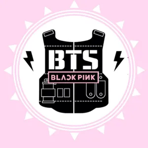 Bts And Blackpink Idol Group Logo Wallpaper