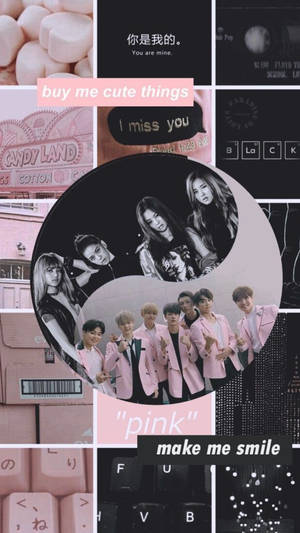 Bts And Blackpink Yin Yang Wallpaper