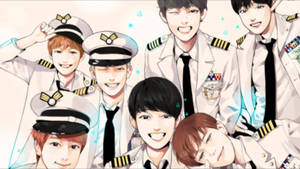 Bts Anime Army Uniforms Laptop Wallpaper