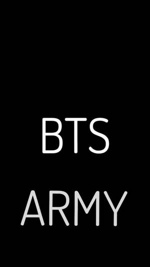 Bts Army Black Poster Wallpaper