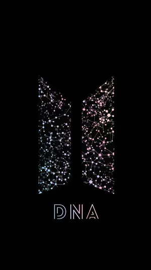 Bts Black Logo Dna Wallpaper