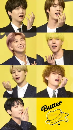 Bts Butter Collage Wallpaper