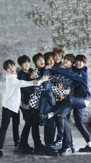 Bts Photoshoot Hugging Each Other Wallpaper