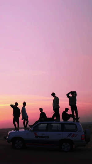 Bts Purple Sky Iphone Wallpaper