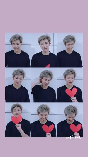 Bts Rm Pink Wallpaper