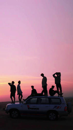 Bts Sunset Korean Aesthetic Wallpaper