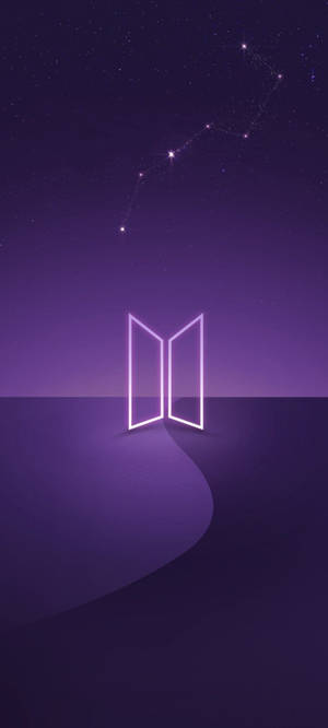 Bts Violet Logo Wallpaper