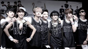 Bts Wearing Jerseys Laptop Wallpaper