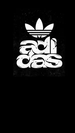 Logo On Black Adidas Iphone Wallpaper WallpapersOK