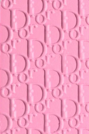 Bubblegum Pink Dior Designer Logo Wallpaper