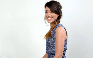 Bubbly Aubrey Plaza Wallpaper