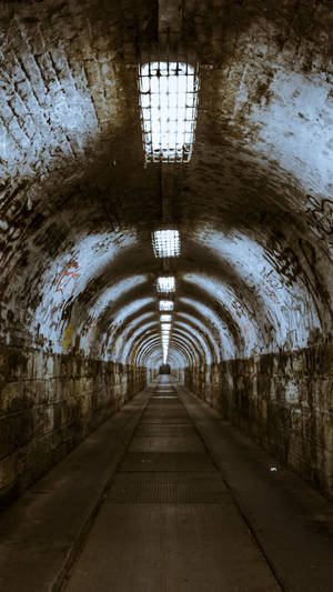 Budapest Underground Tunnel At Night Wallpaper