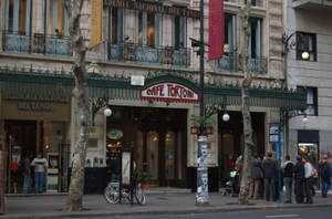 Buenos Aires Café Tortoni Facade Wallpaper